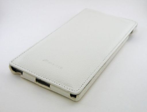 Кожаный чехол флип Melkco Jacka leather case for Lenovo K900 White