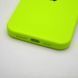 Силіконовий чохол накладка Silicon Case Full Camera для iPhone 15 Fluorescent Green