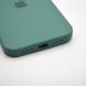 Чохол силіконовий з квадратними бортами Silicon case Full Square для iPhone 11 Pine Green