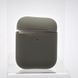 Чехол накладка Silicon Case Slim для AirPods 1/2 Grey/Серый