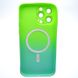 Чохол накладка з MagSafe Bright Case для Apple iPhone 14 Pro Max Green-Turquoise