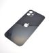Задняя крышка iPhone 12 Black (с большим отверстием под камеру)