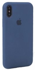Чехол матовый с логотипом Silicon Case Full Cover для iPhone 7 Plus/8 Plus Cobalt Blue