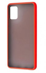 Чехол с полупрозрачной задней крышкой Matte Color Case TPU для Samsung Galaxy A31 (A315 2020) Red