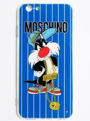 Чохол з мультяшними героями Moschino iPhone 6 Sylvester Blue