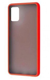 Чохол з напівпрозорою задньою кришкою Matte Color Case TPU для Samsung Galaxy A31 (A315 2020) Red