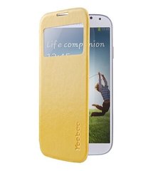 Чехол книжка Yoobao Slim III leather case for Samsung i9500 Galaxy S IV Yellow (LCSAMS4-SIIIYL)