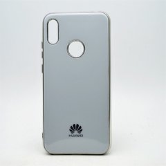 Чохол глянцевий з логотипом Glossy Silicon Case для Huawei Y6 2019/Honor 8A White