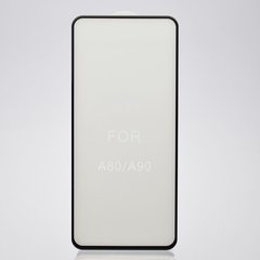 Защитное стекло 5D для Samsung Galaxy A80 (A805F) / Black тех. пакет