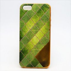 Чохол силикон "Ромб" для Apple iPhone 5/5S Green