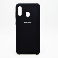 Чехол накладка Silicon Cover for Samsung A305 Galaxy A30 (2019) Black Copy