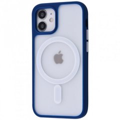 Чехол накладка Matte Color Case TPU с MagSafe для iPhone 12 Pro Max Dark Blue