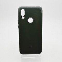 Чохол глянцевий з логотипом Glossy Silicon Case для Xiaomi Redmi Note 7 Dark Green