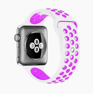 Ремешок для iWatch Sport Nike+ 38mm/40mm White-Pink