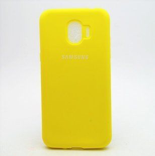 Матовый чехол New Silicon Cover для Samsung J250 Galaxy J2 (2018)/J2 Pro (2018) Yellow Copy