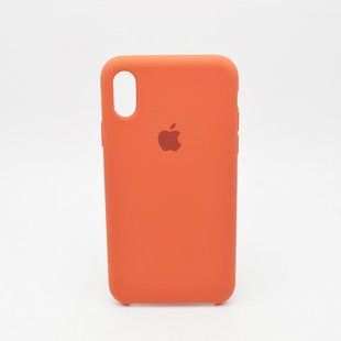 Чохол накладка Silicon Case для iPhone X/iPhone XS 5.8" Light Orange Copy