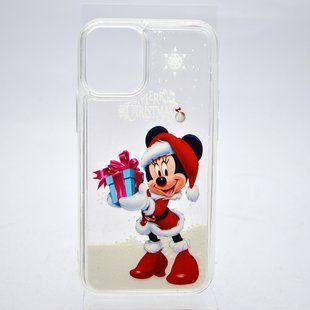 Чохол із новорічним малюнком (принтом) Merry Christmas Snow для Apple iPhone 12 Mini Minnie Mouse Surprise