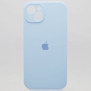 Силиконовый чехол накладка Silicon Case Full Camera для iPhone 15 Plus Lilac Purple