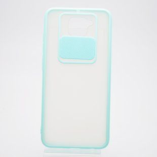 Чохол накладка TPU Camshield Matte з кришкою (шторкою) на камеру для Xiaomi Redmi Note 9 М'ятний