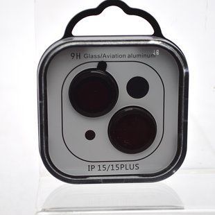 Захисне скло на камеру Metal Classic для iPhone 15/15 Plus Black