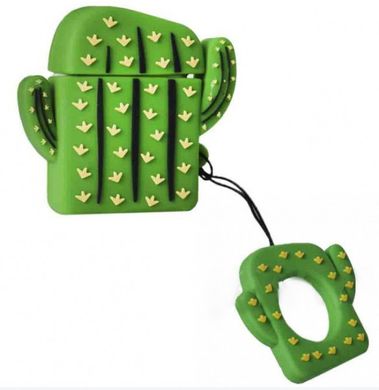 Чохол об'ємний 3d Cute Case для AirPods Cactus