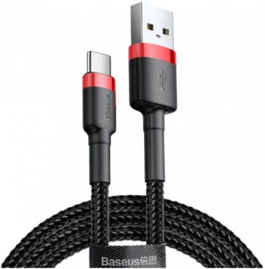 Кабель Baseus cafule Cable USB Type-C 2A 2m Red-Black CATKLF-C