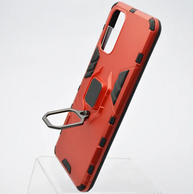 Чехол противоударный Armor Case с кольцом для Xiaomi Redmi Note 10/Redmi Note 10s Красный