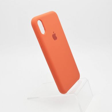 Чехол накладка Silicon Case для iPhone X/iPhone XS 5.8" Light Orange Copy