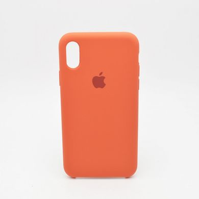 Чохол накладка Silicon Case для iPhone X/iPhone XS 5.8" Light Orange Copy