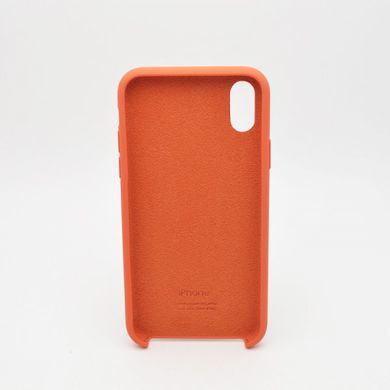 Чехол накладка Silicon Case для iPhone X/iPhone XS 5.8" Light Orange Copy