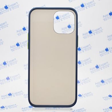 Чохол з напівпрозорою задньою кришкою Matte Color Case TPU для iPhone 12 Pro Max Blue-Green