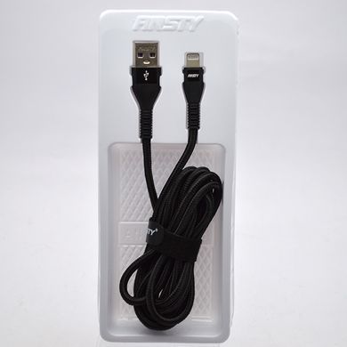 Кабель ANSTY ANS-88-I Nylon Lightning 3.1A 2M Black