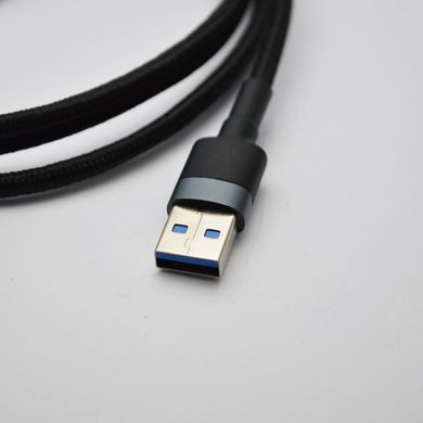 Дата кабель подовжувач USB Baseus cafule Cable USB3.0 Male to USB3.0 Female 2A 1m Dark gray CADKLF-B