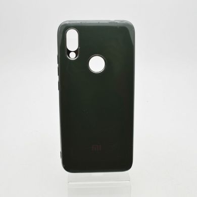 Чехол глянцевый с логотипом Glossy Silicon Case для Xiaomi Redmi Note 7 Dark Green