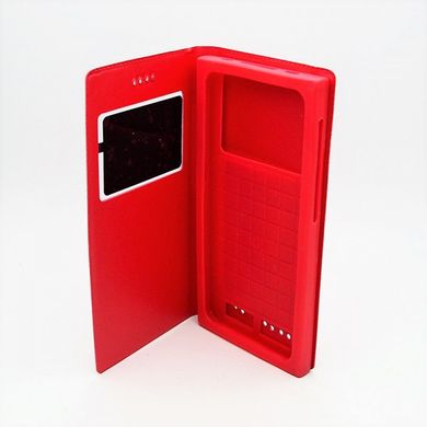 Чехол универсальный для телефона CMA Book Cover Soft Touch Windows 5.7" дюймов/XXL Red