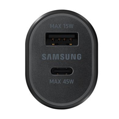 Автомобільний зарядний пристрій Samsung Super Fast Dual Car Charger (45W+15W) з кабелем Type-C to Type-C Black (EP-L5300XBEGWW)