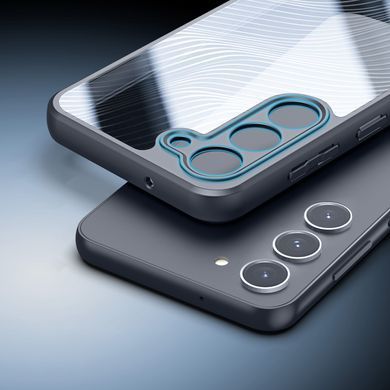 Прозрачный чехол накладка Dux Ducis Aimo Series TPU+PC для Samsung A55 Galaxy A556 Black (Черный)