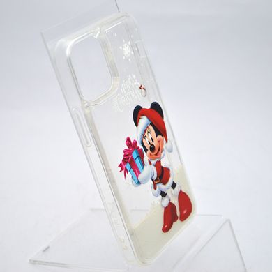 Чехол с новогодним рисунком (принтом) Merry Christmas Snow для Apple iPhone 12 Mini Minnie Mouse Surprise