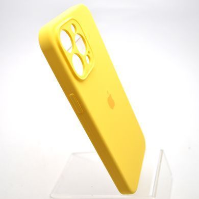 Силиконовый чехол накладка Silicon Case Full Camera для iPhone 15 Pro Yellow