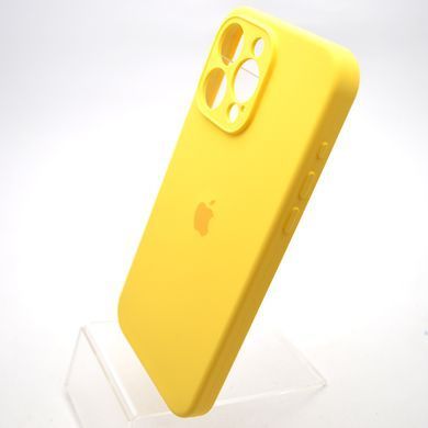 Силиконовый чехол накладка Silicon Case Full Camera для iPhone 15 Pro Yellow