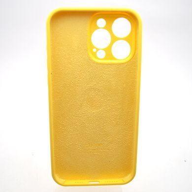 Силиконовый чехол накладка Silicon Case Full Camera для iPhone 15 Pro Yellow