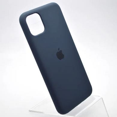 Чехол накладка Silicon Case Full Cover для iPhone 11 Pro Max Midnight Blue