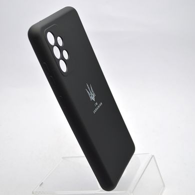 Чохол з патріотичним принтом Silicone Case Print Тризуб для Samsung A52/A52s Galaxy A525/A528 Black/Чорний