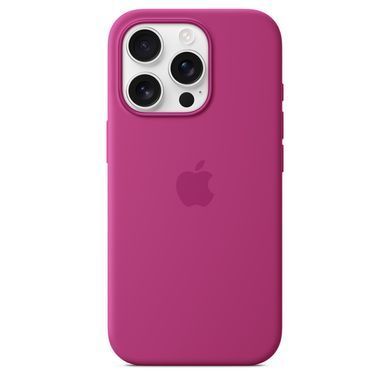 Чохол накладка Silicon Case with MagSafe Splash Screen для Apple iPhone 16 Pro Fuchsia (Фуксія)
