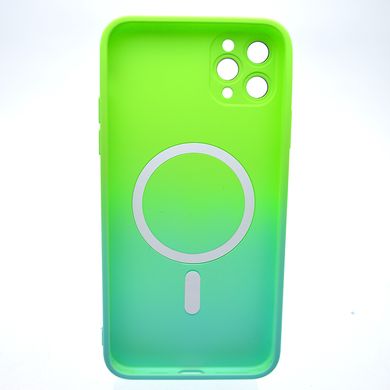 Чехол накладка с MagSafe Bright Case для Apple iPhone 11 Pro Max Green-Turquoise