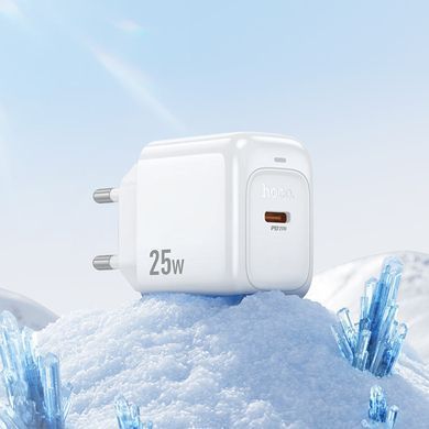 Мережевий зарядний пристрій Hoco CS53A Surplus USB-C PD25W White