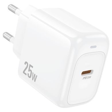 Мережевий зарядний пристрій Hoco CS53A Surplus USB-C PD25W White