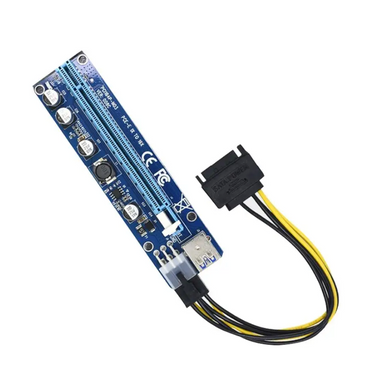 Райзер (Riser) Card PCI Express ver.006C PCI-E 1X to 16X 6+2 Pin 12v з USB 3.0