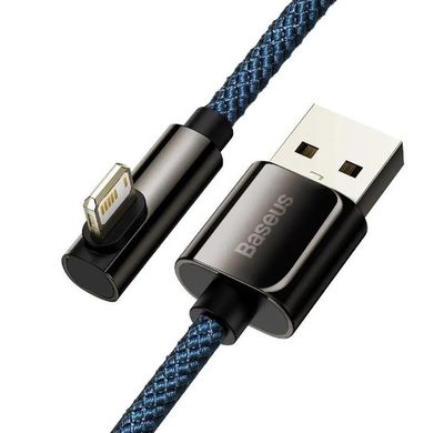 Кабель Baseus Legend Series Eibow Cable USB Lightning 2.4A 2M Blue CACS000103