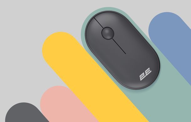 Бездротова мишка 2E MF300 (2E-MF300WBK) Silent Wireless/Bluetooth (Чорний)